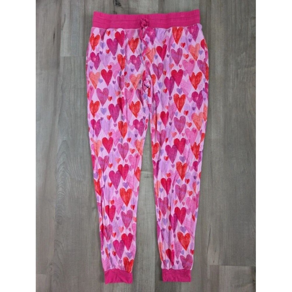 Little Sleepies Heart Print Bamboo Women's Pajama Bottoms, Small (D3)